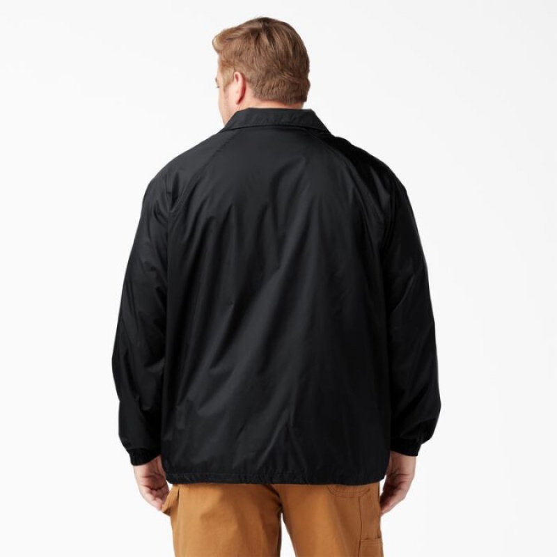 Dickies Snap Front Jacket Negrii | RMQN5826