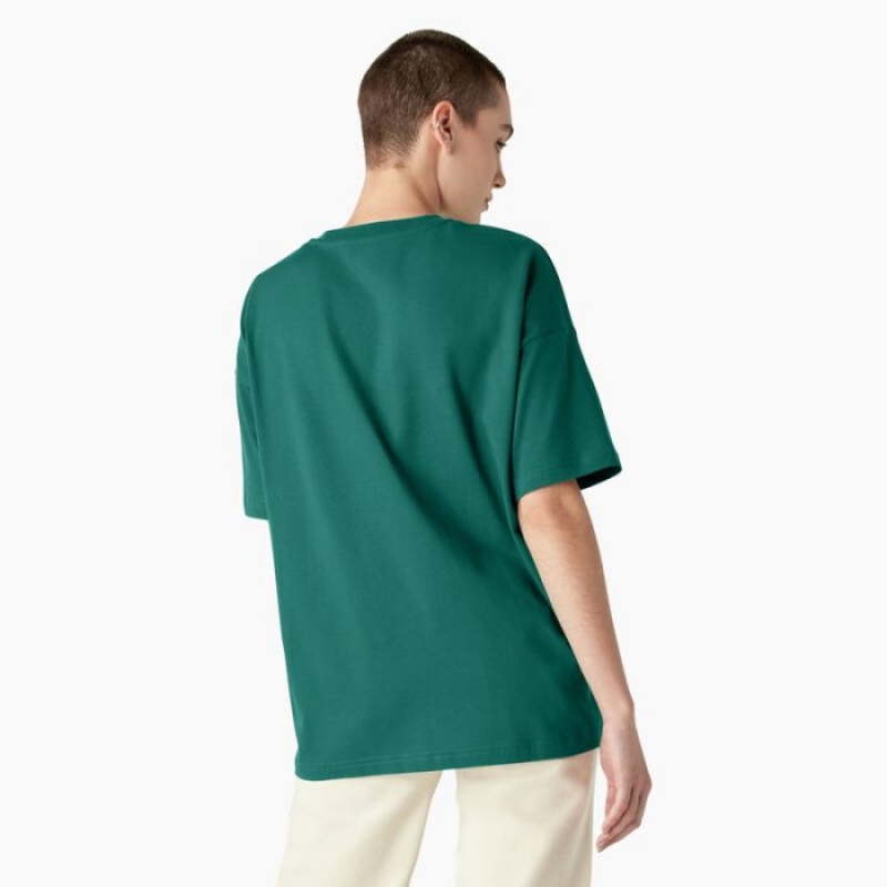 Dickies Summerdale Scurte Sleeve T-Shirt Aventurine | QXYM6491