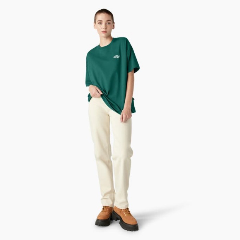 Dickies Summerdale Scurte Sleeve T-Shirt Aventurine | QXYM6491
