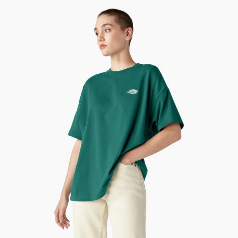 Dickies Summerdale Scurte Sleeve T-Shirt Aventurine | QXYM6491