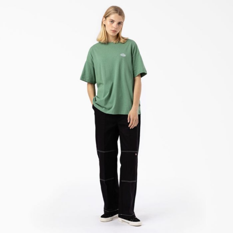 Dickies Summerdale Scurte Sleeve T-Shirt Verzi Inchis | HHGO5186