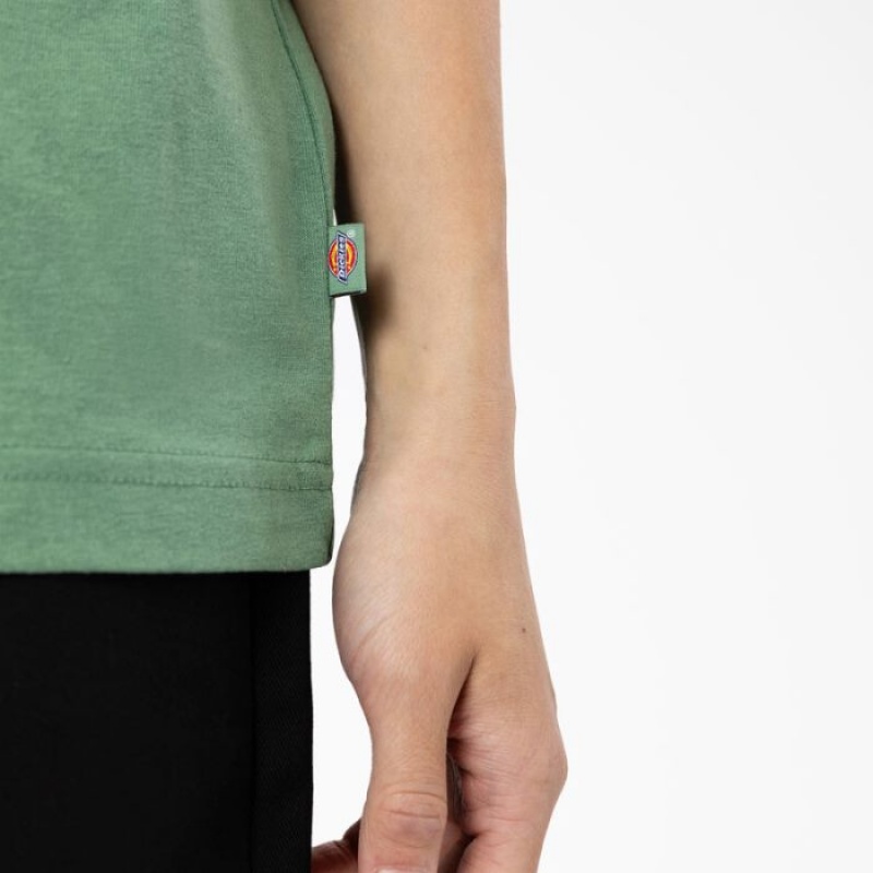 Dickies Summerdale Scurte Sleeve T-Shirt Verzi Inchis | HHGO5186