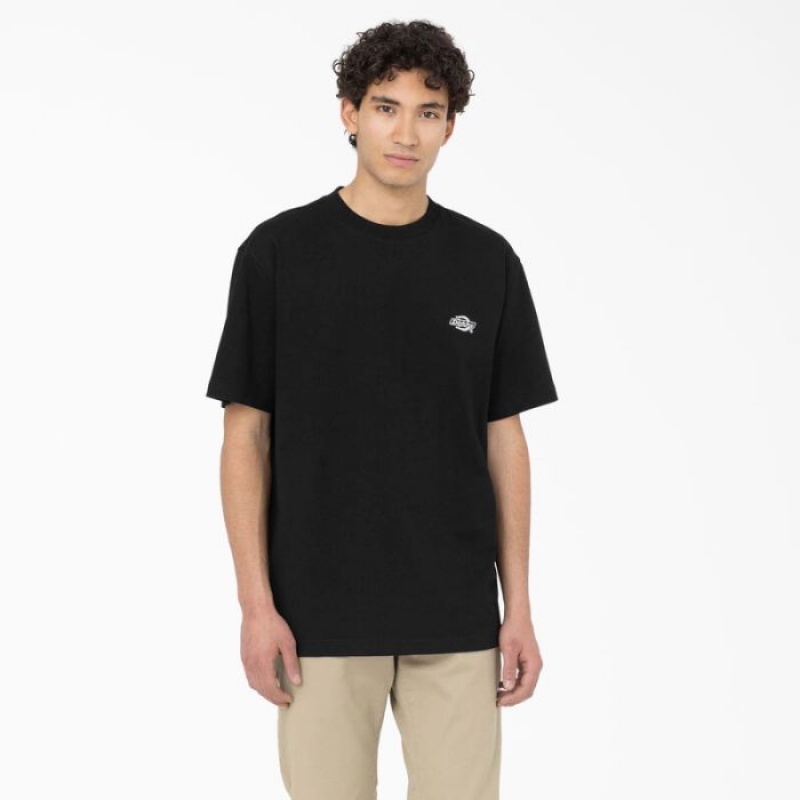 Dickies Summerdale Scurte Sleeve T-Shirt Negrii | WFNZ9539