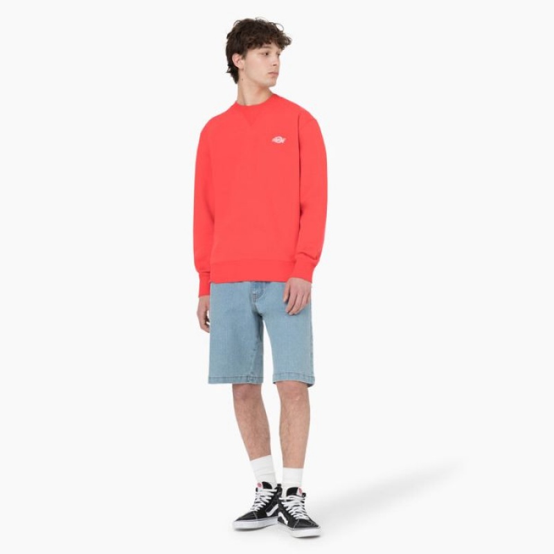 Dickies Summerdale Sweatshirt Rosii Inchis | ELSM5306