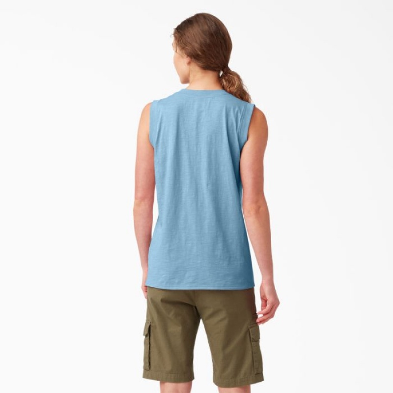 Dickies Tank Top Albastri | LZZF6591