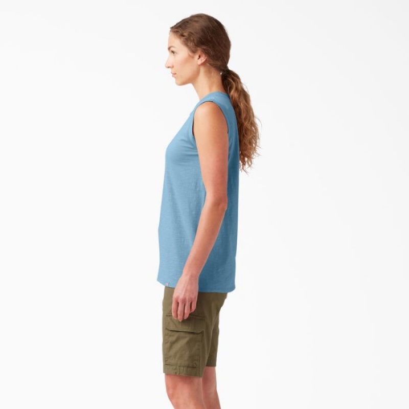 Dickies Tank Top Albastri | LZZF6591