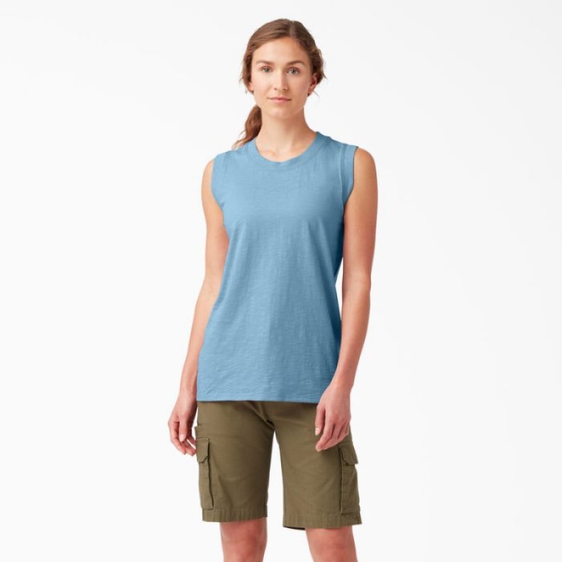 Dickies Tank Top Albastri | LZZF6591