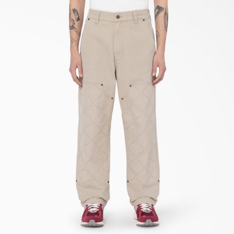 Dickies Thorsby Relaxed Fit Double Knee Pants Sandstone | NNYH3518