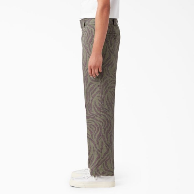 Dickies Tiger Print Pants Albastru Deschis | GFUY7940