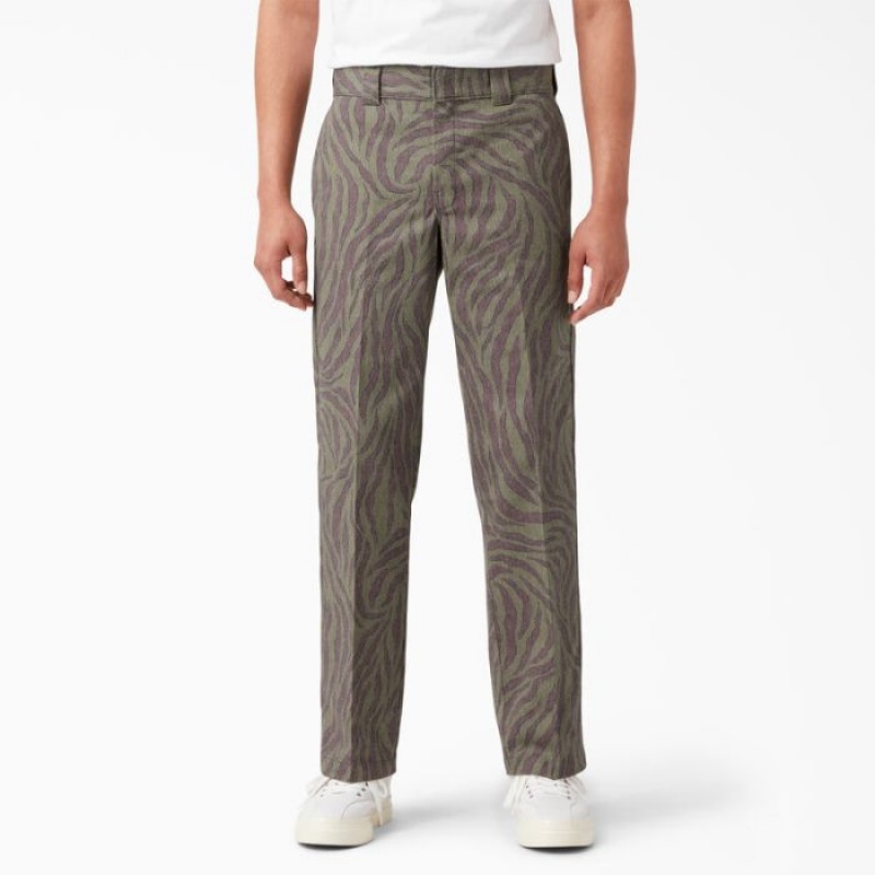 Dickies Tiger Print Pants Albastru Deschis | GFUY7940