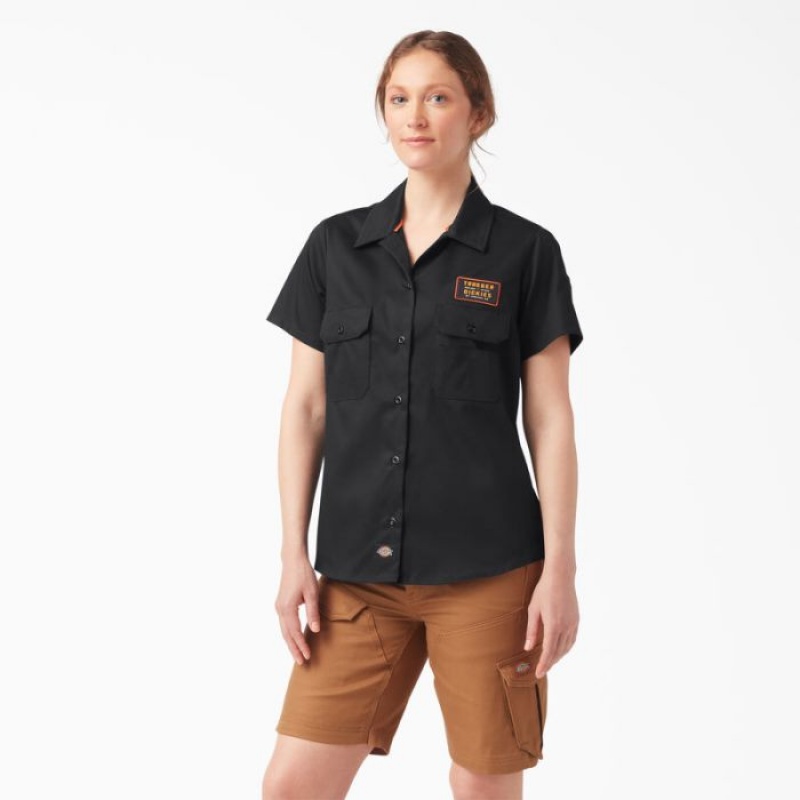 Dickies Traeger x Dickies Ultimate Grilling Shirt Negrii | JFSX2838