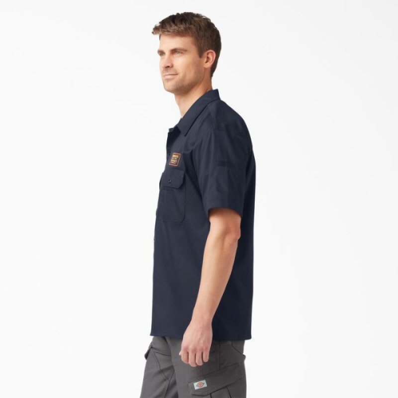 Dickies Traeger x Dickies Ultimate Grilling Shirt Bleumarin | ABHV2437