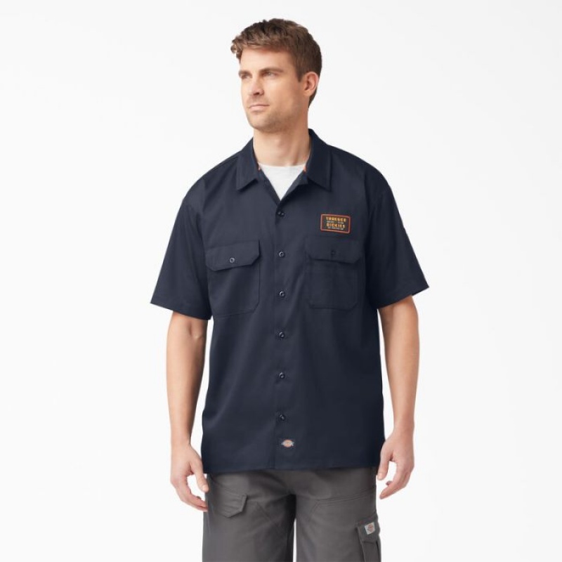 Dickies Traeger x Dickies Ultimate Grilling Shirt Bleumarin | ABHV2437