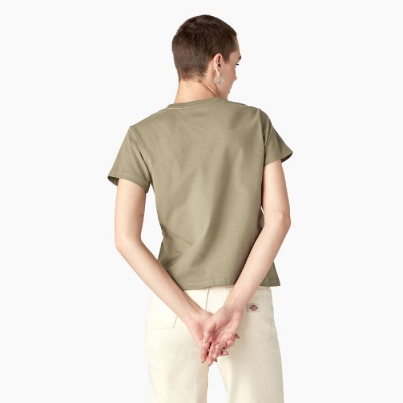 Dickies Twill Ranch Grafice T-Shirt Albastru Regal Verzi | XPPE4296