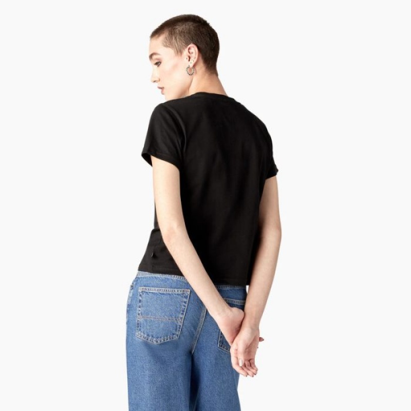 Dickies Twill Ranch Grafice T-Shirt Negrii | JTXR7537