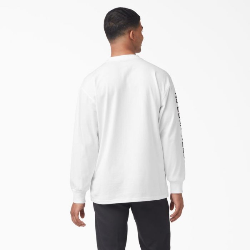 Dickies Union Springs Long Sleeve T-Shirt Albi | LUWP1154