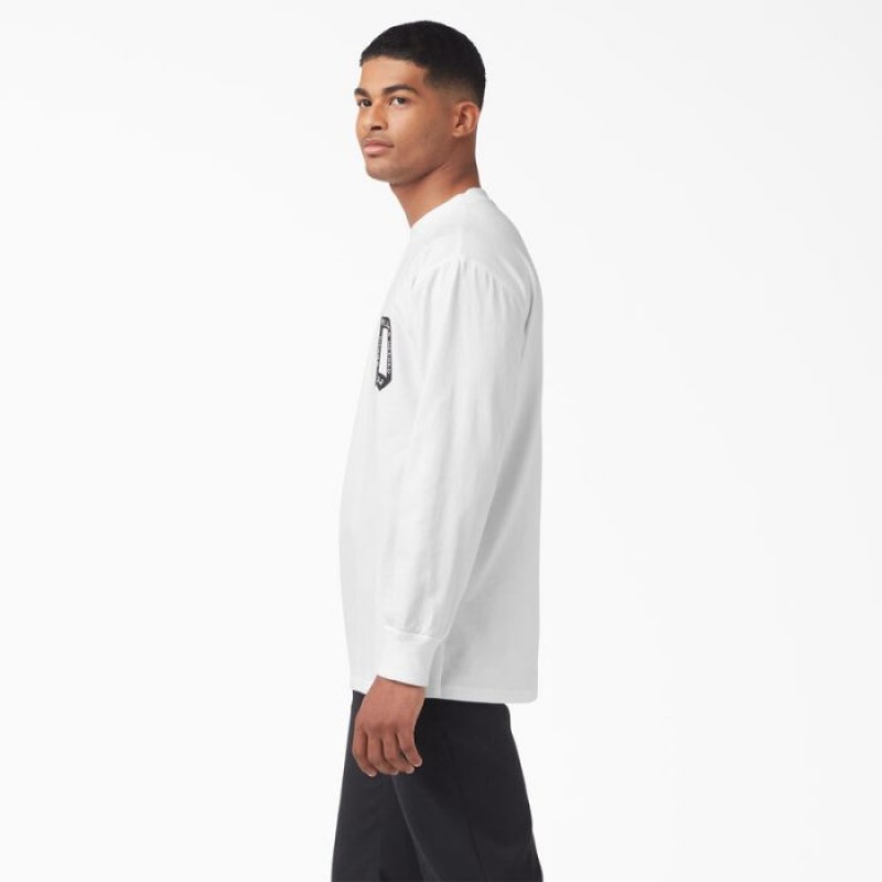 Dickies Union Springs Long Sleeve T-Shirt Albi | LUWP1154
