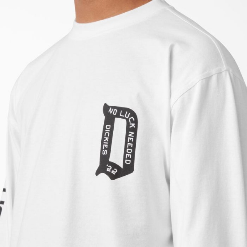 Dickies Union Springs Long Sleeve T-Shirt Albi | LUWP1154