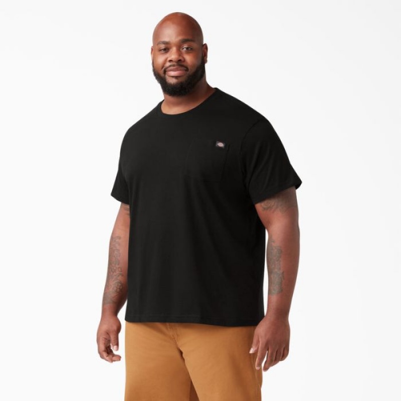 Dickies Usori Scurte Sleeve Pocket T-Shirt Negrii | UYMS4366