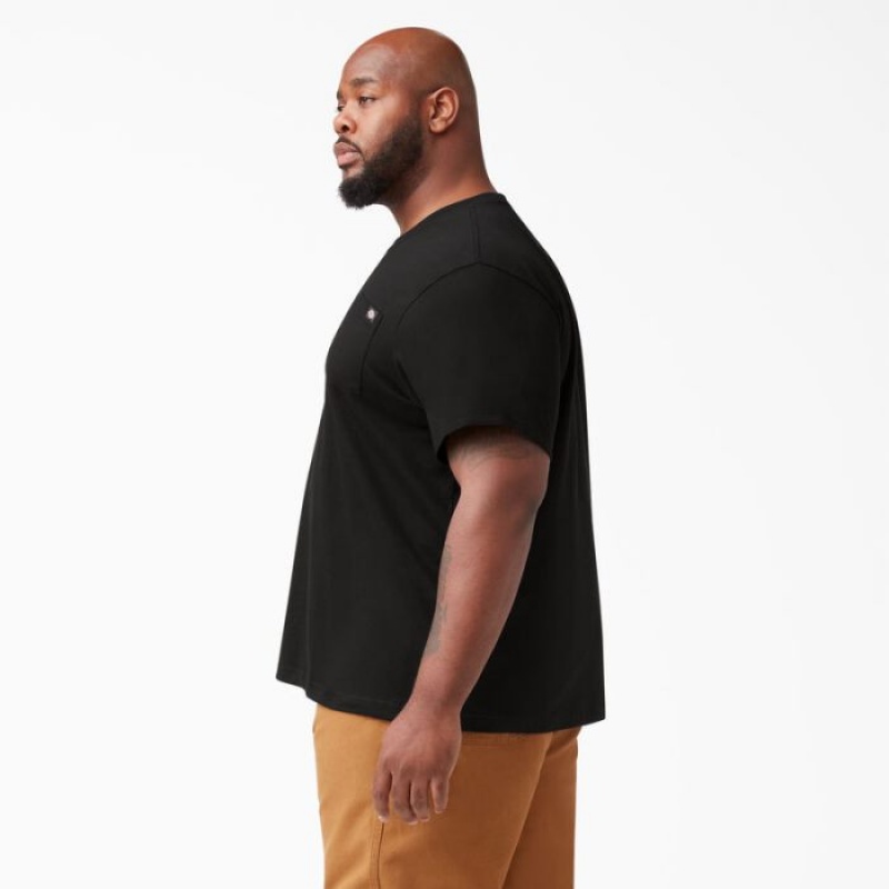 Dickies Usori Scurte Sleeve Pocket T-Shirt Negrii | OFGB3707