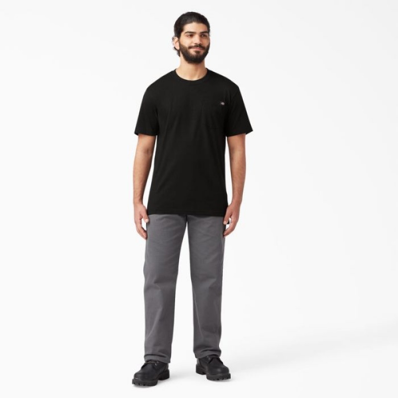 Dickies Usori Scurte Sleeve Pocket T-Shirt Negrii | OFGB3707