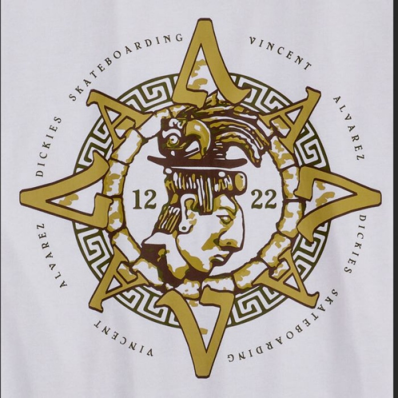 Dickies Vincent Alvarez Grafice T-Shirt Albi | CNXF0130