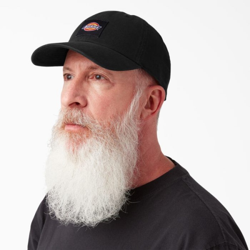 Dickies Washed Panza Cap Negrii | XMMY5170