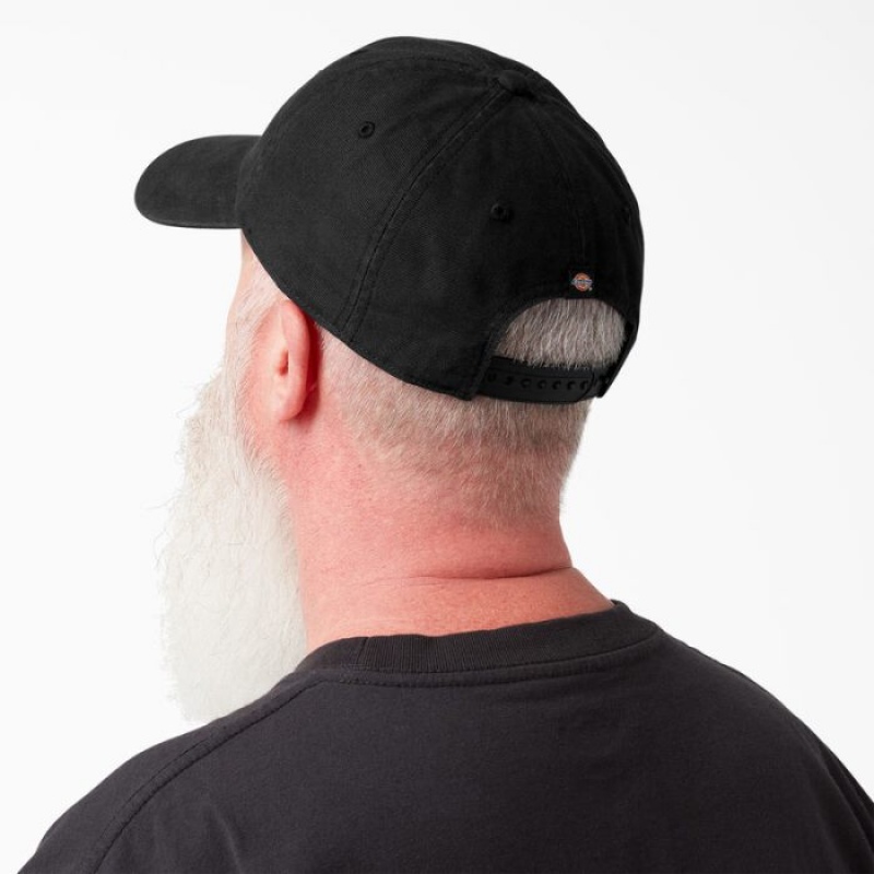 Dickies Washed Panza Cap Negrii | XMMY5170