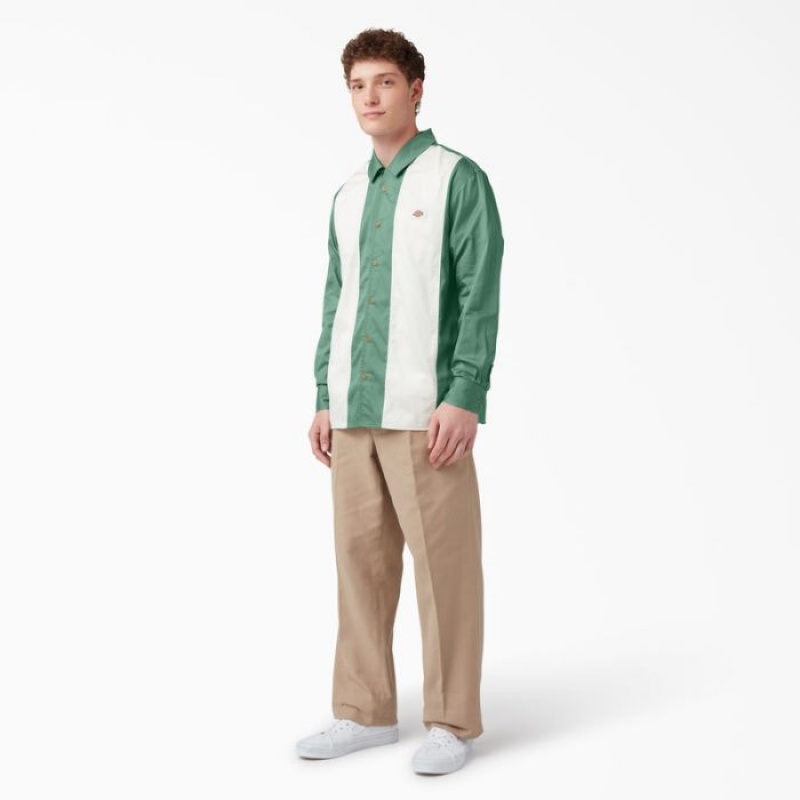 Dickies Westover Long Sleeve Shirt Verzi Inchis | LTXI7251