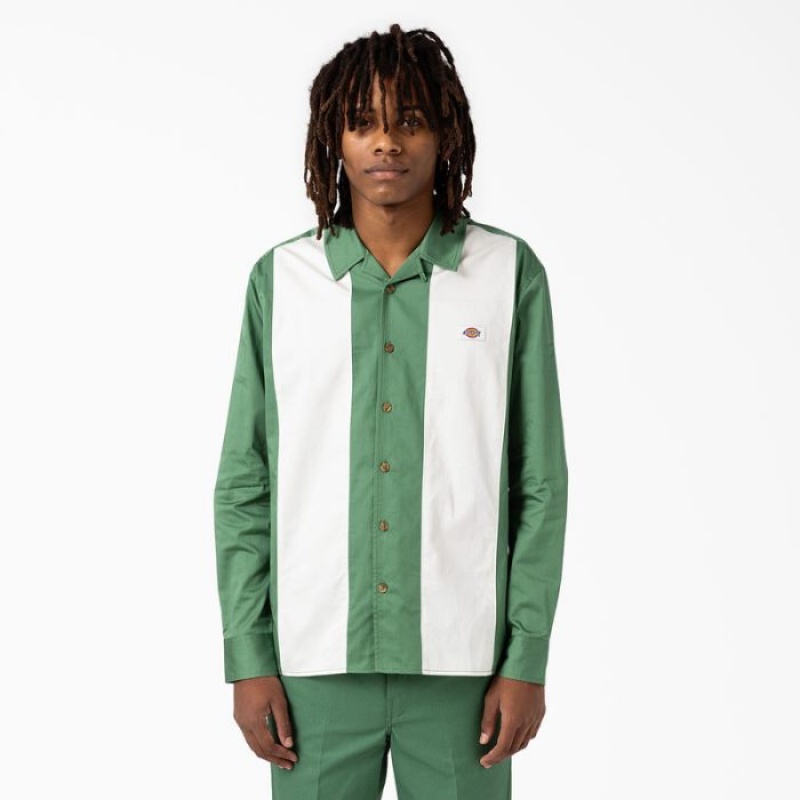 Dickies Westover Long Sleeve Shirt Verzi Inchis | LTXI7251