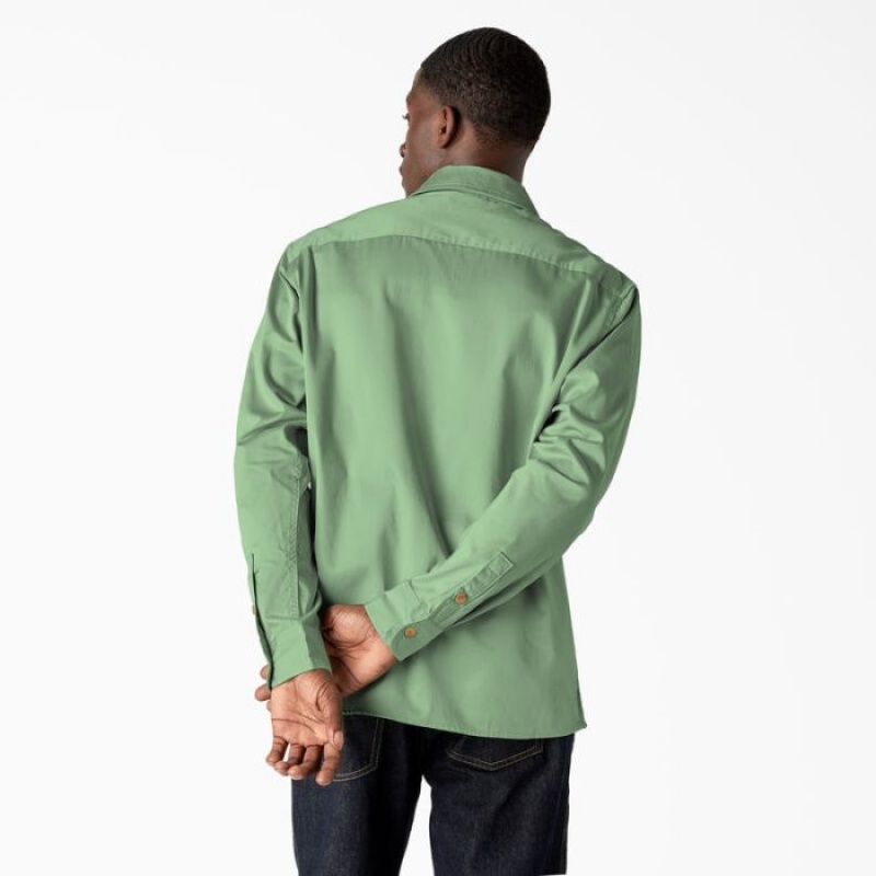 Dickies Westover Long Sleeve Shirt Verzi | MTQV4012