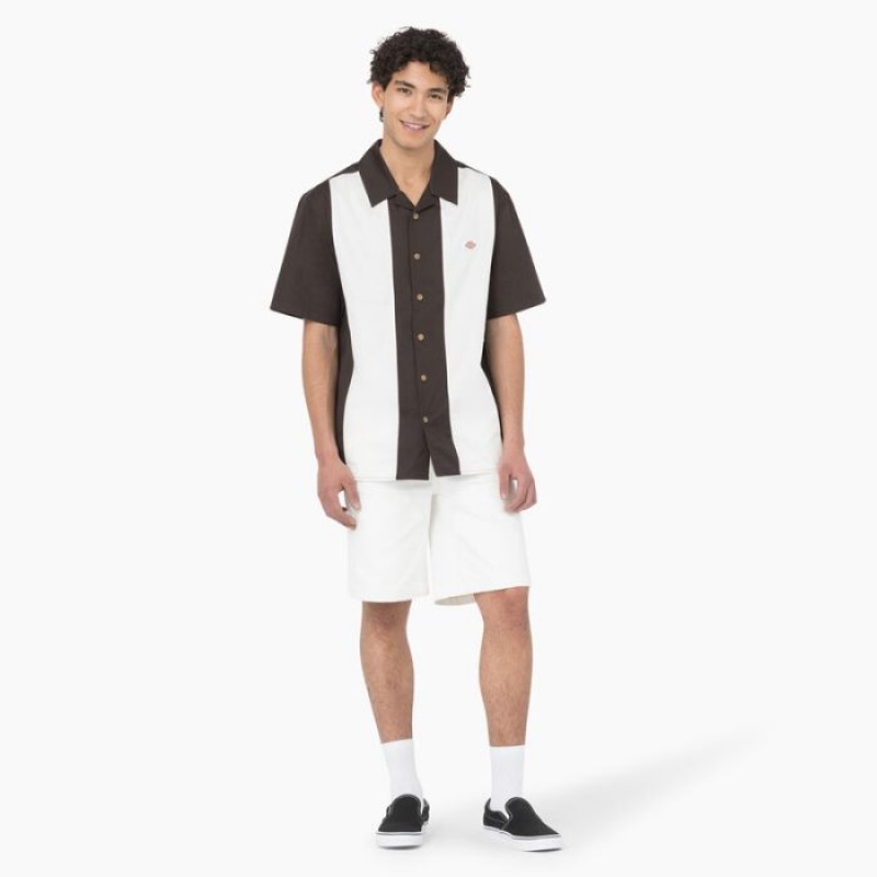 Dickies Westover Scurte Sleeve Shirt Maro Inchis | KJMG8455