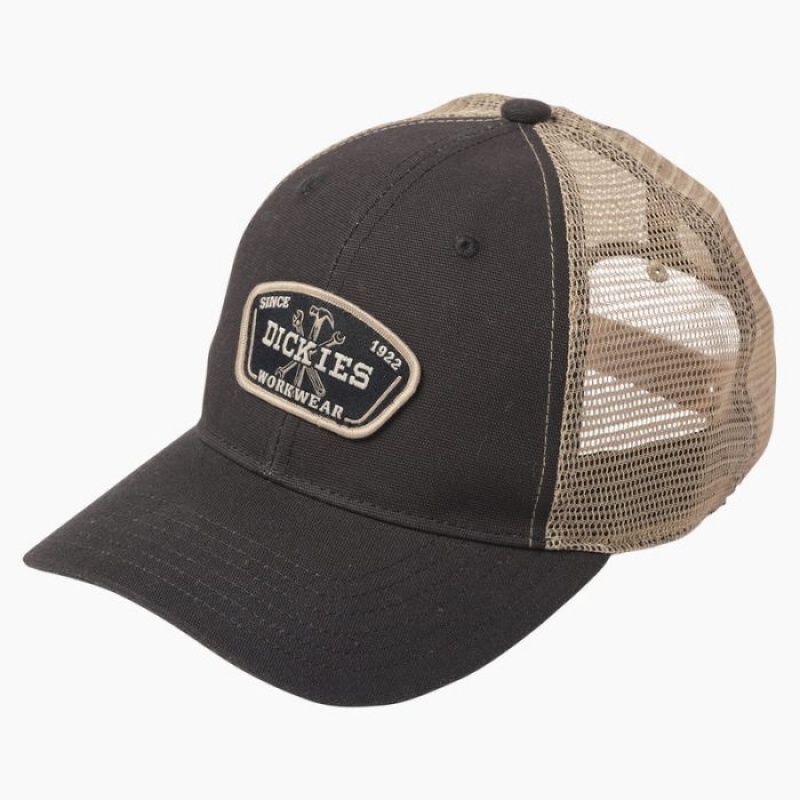 Dickies Workwear Patch Panza Trucker Cap Negrii | RCBX0256