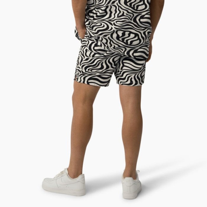 Dickies Zebra Print Modern Fit Drawstring Shorts, 6