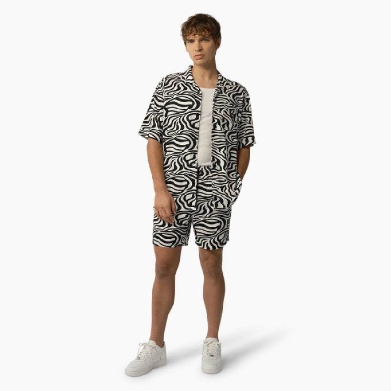 Dickies Zebra Print Modern Fit Drawstring Shorts, 6