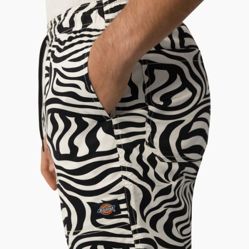 Dickies Zebra Print Modern Fit Drawstring Shorts, 6